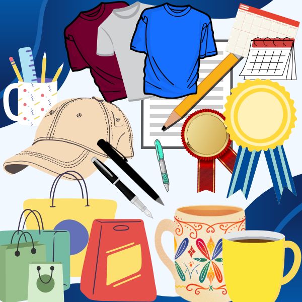 merchandize-designing-pen-mug-packaging-calendar-t-shirt-badge-cap-shopping-bag-coffee-mug